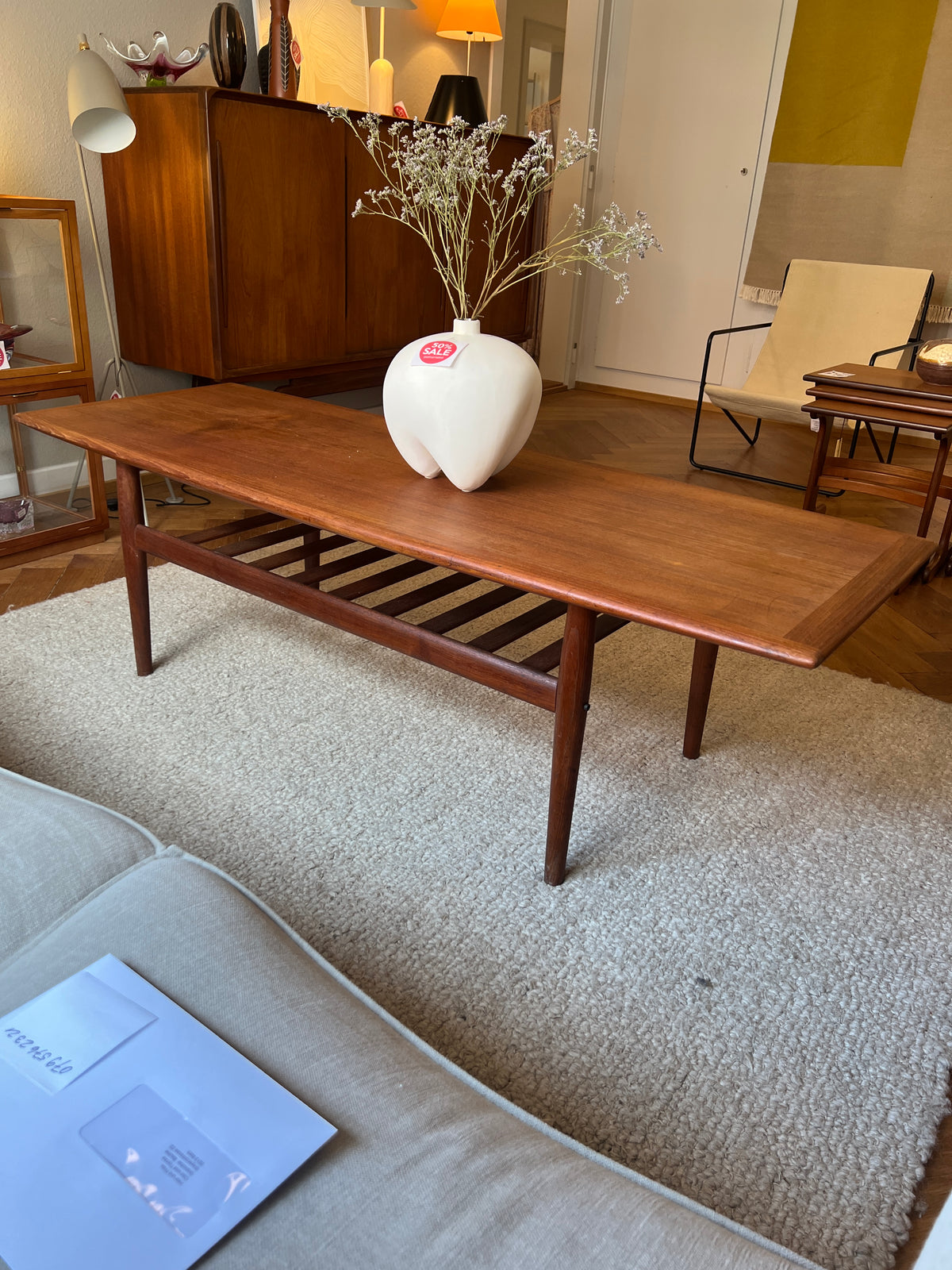Vintage coffee table teak Denmark 60s — Patinamöbel Interior & Vintage