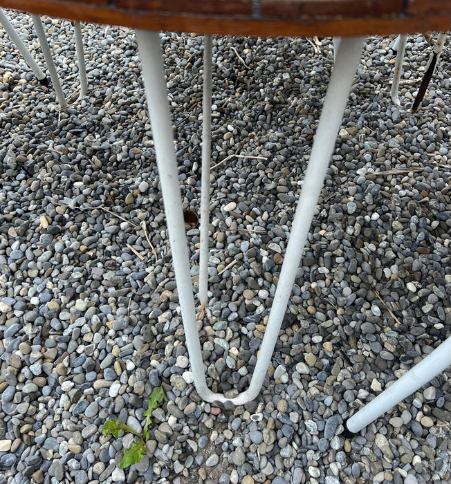 Vintage garden set teak metal Denmark 60s outdoor