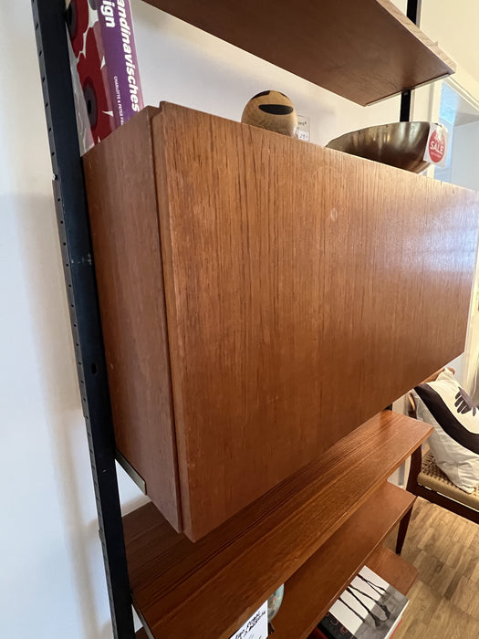 Vintage Dieter Wäckerlin für Idealheim Spannregal Teleskopregal Teak Swissmade 60er