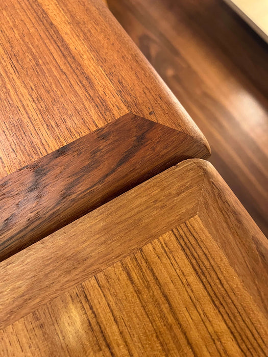 Vintage table teak Denmark 60s extendable plates