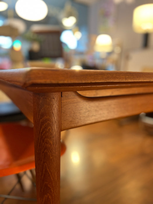 Vintage table teak Denmark 60s extendable plates