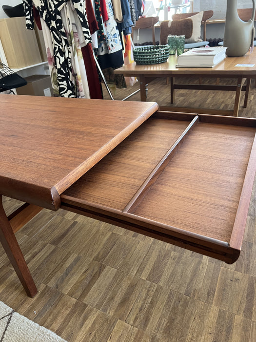 Vintage Johannes Andersen Couchtisch ausziehbar Teak 60er