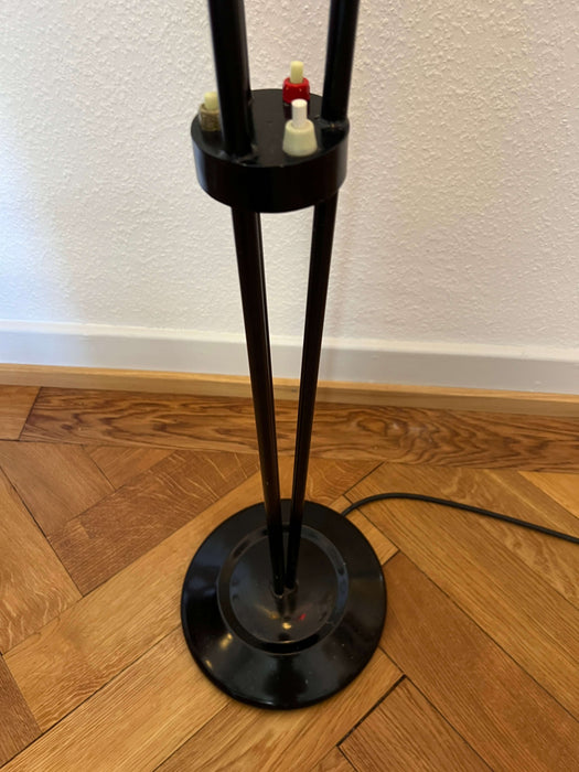 Vintage Tütenlampe 3-armig Schwanenhals 50er