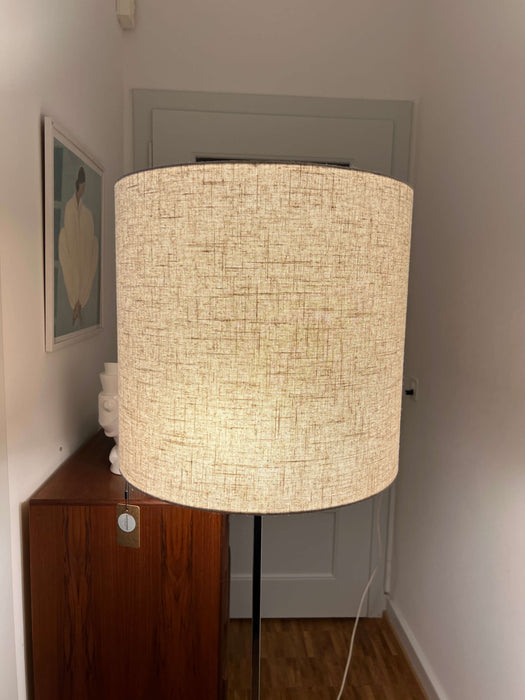 Vintage floor lamp with metal base