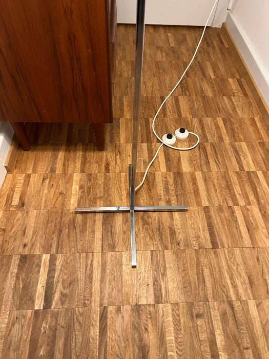 Vintage floor lamp with metal base