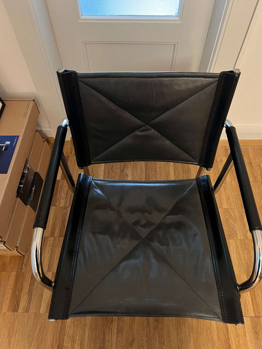 Vintage Stahlrohr Sessel Strässle Design Eichenberger 70er