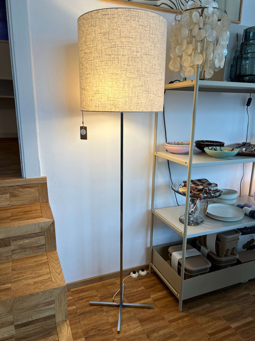 Vintage floor lamp with metal base