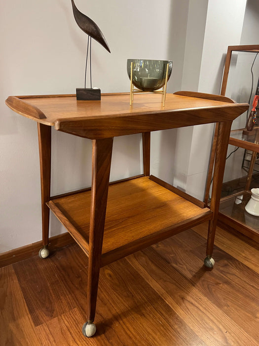Vintage Barwagen Trolley Teak 60er Jahre