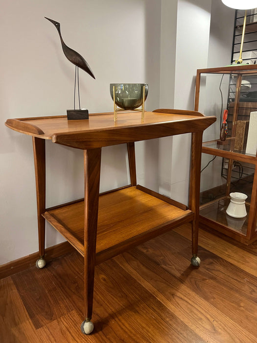Vintage Barwagen Trolley Teak 60er Jahre