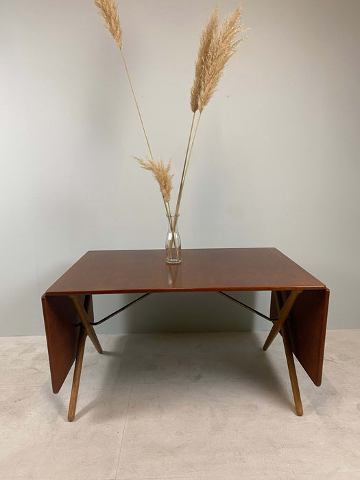 Vintage Hans Wegner Andreas Tuck sewing table side table AT-33 Teak Denmark 60s