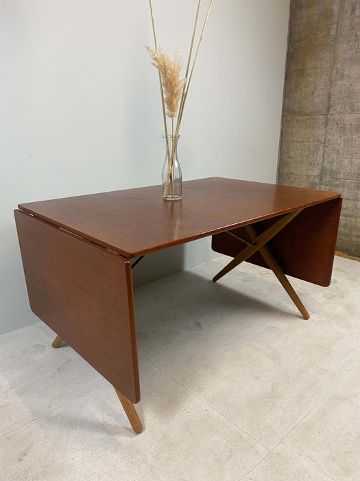 Vintage Hans Wegner Andreas Tuck sewing table side table AT-33 Teak Denmark 60s