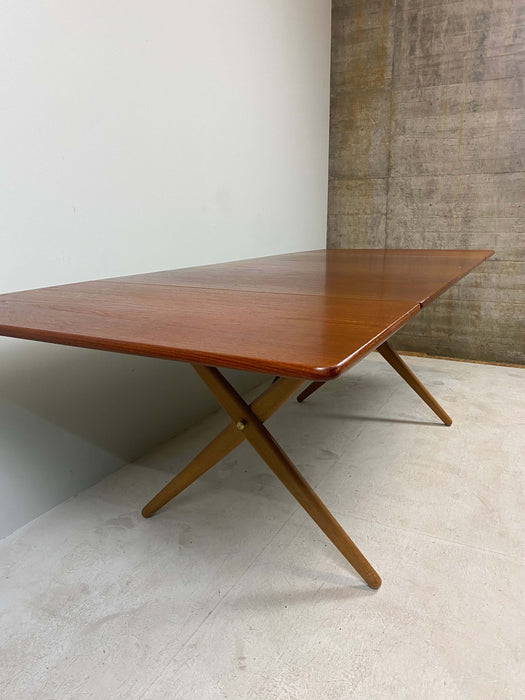 Vintage Hans Wegner Andreas Tuck sewing table side table AT-33 Teak Denmark 60s