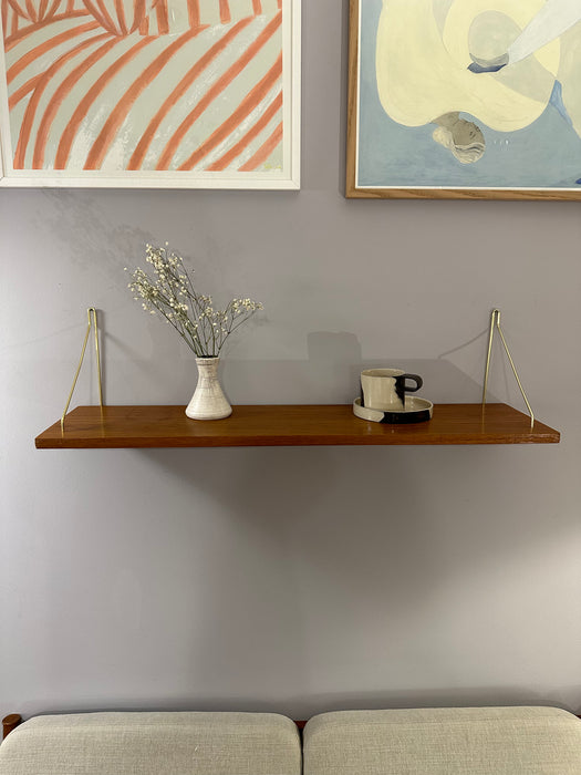 Vintage Wandregal Teak Dänemark 60er