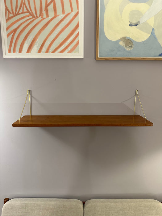 Vintage Wandregal Teak Dänemark 60er