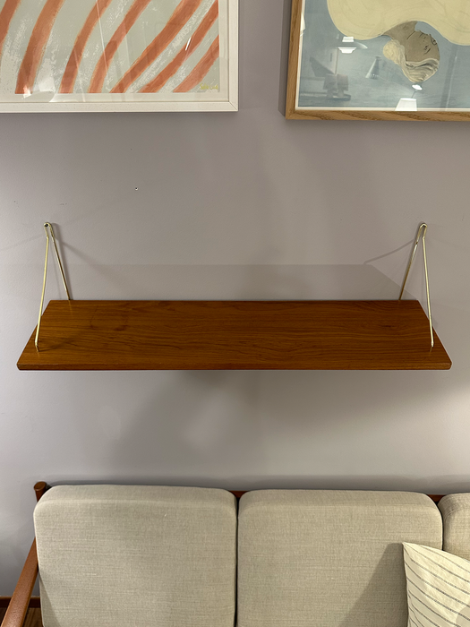 Vintage Wandregal Teak Dänemark 60er