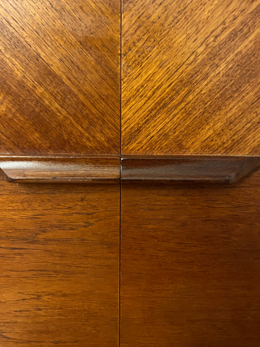 Vintage Sideboard mit Flügeltür und Schubladen Teak 60er Jahre