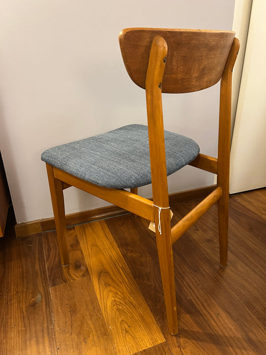 Vintage set of 4 teak chairs Farstrup Denmark 60s new seat cushions
