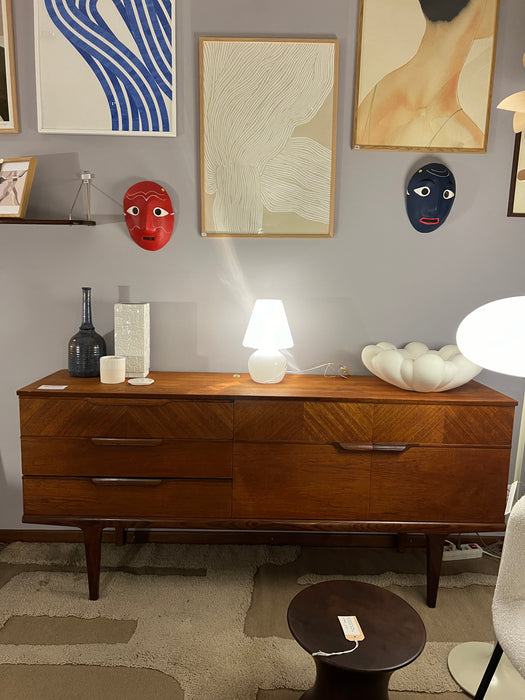 Vintage Sideboard mit Flügeltür und Schubladen Teak 60er Jahre