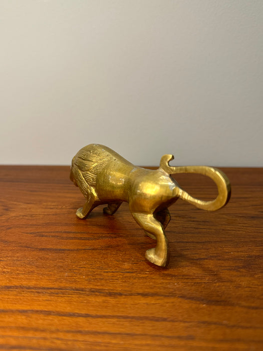 Vintage lion solid brass 60s Denmark