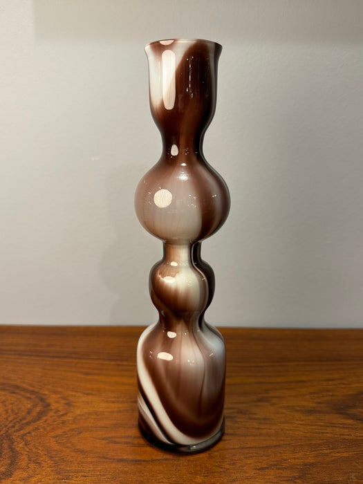 Vintage vase Murano glass pattern 60s