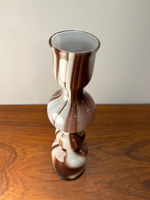 Vintage vase Murano glass pattern 60s