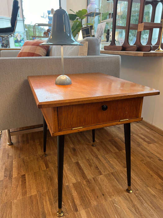 Vintage high teak chest of drawers 60s