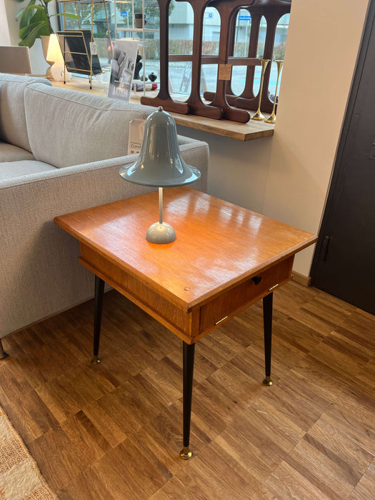 Vintage high teak chest of drawers 60s
