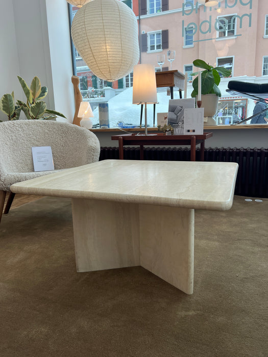Vintage Coffeetable Beistelltisch Travertin