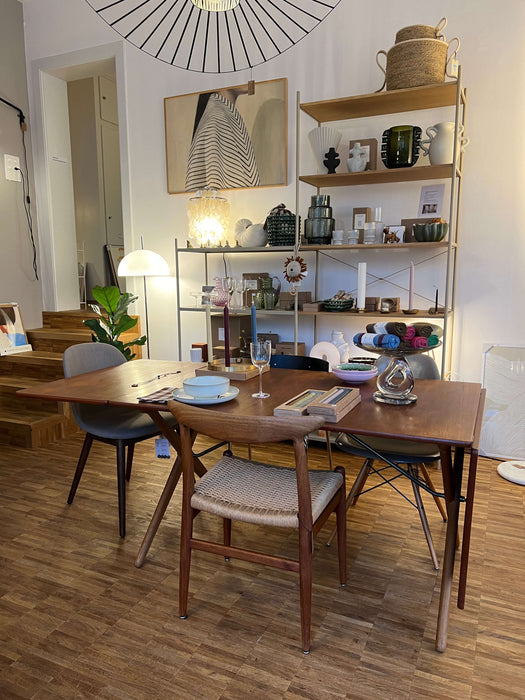 Vintage Hans Wegner Andreas Tuck sewing table side table AT-33 Teak Denmark 60s