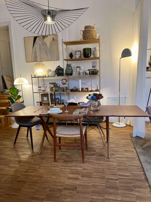 Vintage Hans Wegner Andreas Tuck sewing table side table AT-33 Teak Denmark 60s