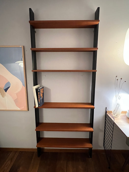 Vintage Wäckerlin Idealheim wall shelf teak 60s