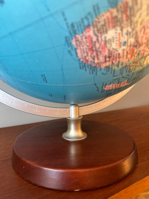 Vintage illuminated globe, Terra globe with day/night function