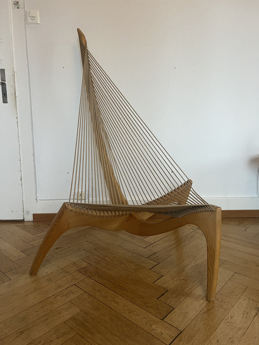 Harfenstuhl von Jørgen Høvelskov für Christensen und Larsen 1960er Jahre