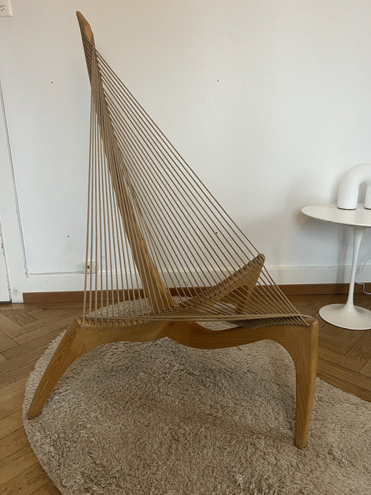 Harfenstuhl von Jørgen Høvelskov für Christensen und Larsen 1960er Jahre