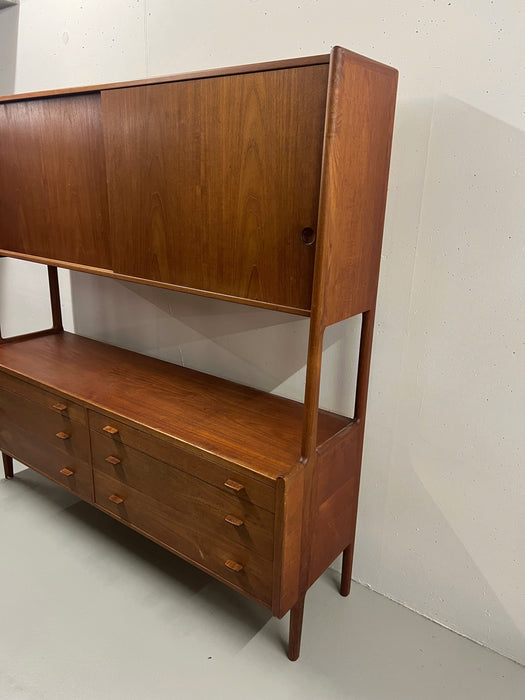 Vintage Midcentury Highboard Sideboard Hans Wegner RY 20 Teak 60er Dänemark