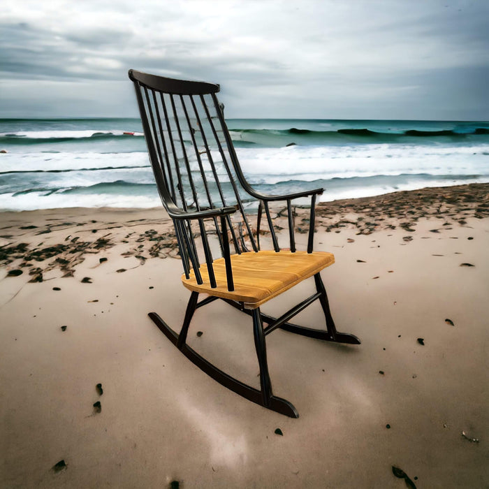 Vintage Schaukelstuhl Rocking Chair Lena Larsson 60er