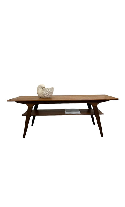 Vintage Surfboard Coffee Table Johannes Andersen Teak Denmark 60s