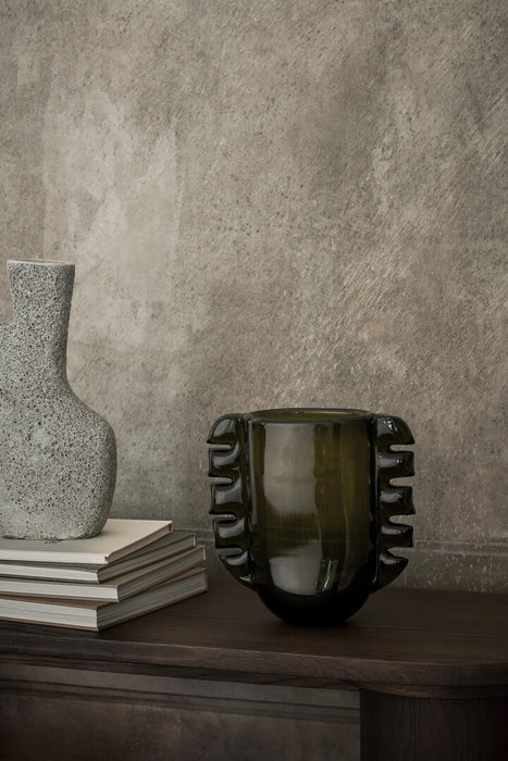 Ferm Living Alas Vase moosgrün