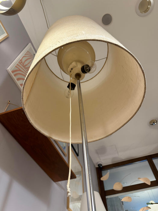 Vintage floor lamp with metal base