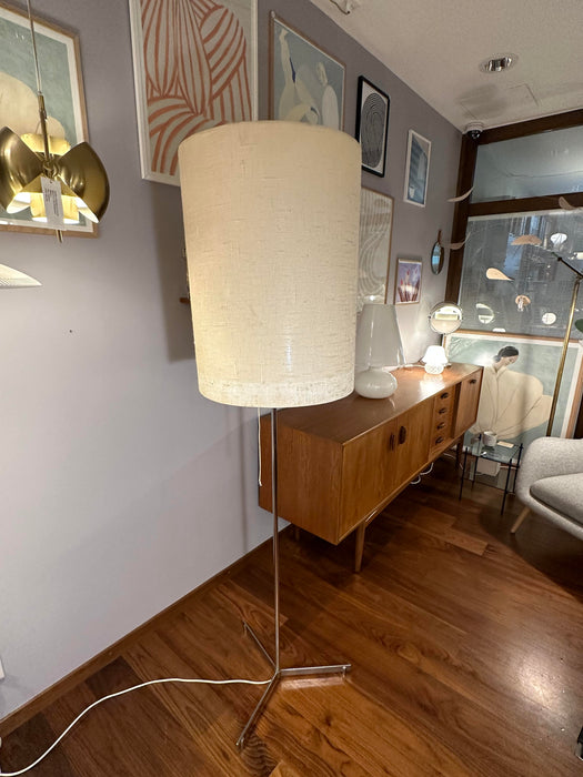 Vintage floor lamp with metal base