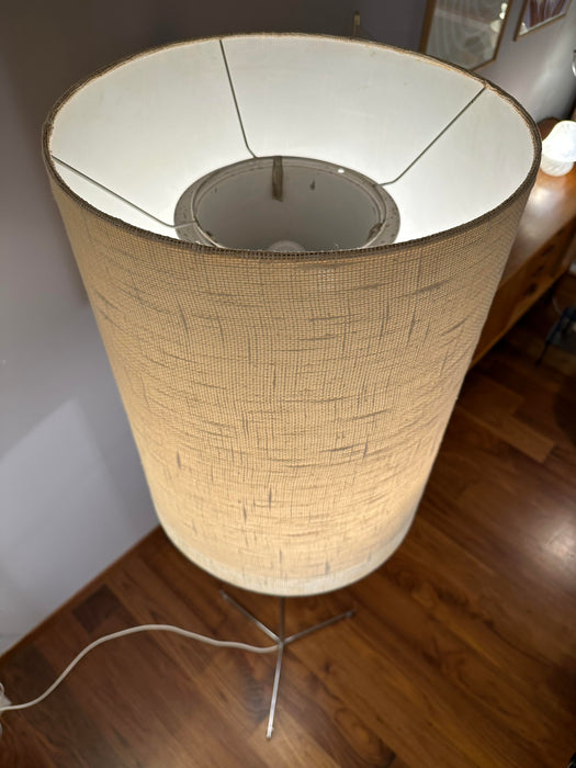 Vintage floor lamp with metal base