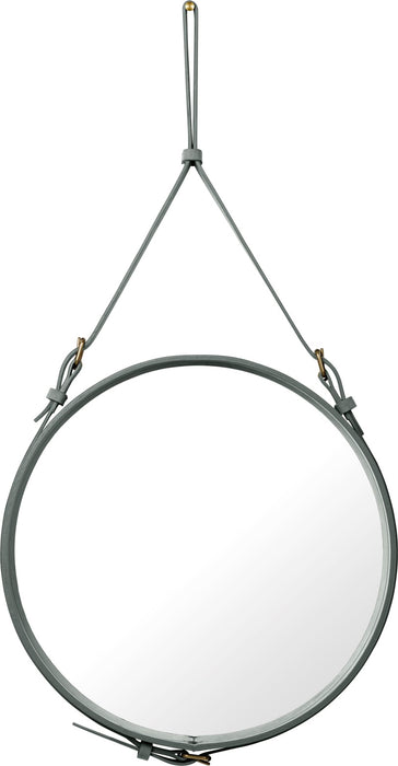 Gubi Spiegel rund  Leder Circulaire Adnet schwarz Ausstellungsstück