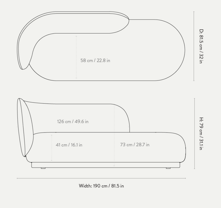Sofa Ferm Living Rico Divan