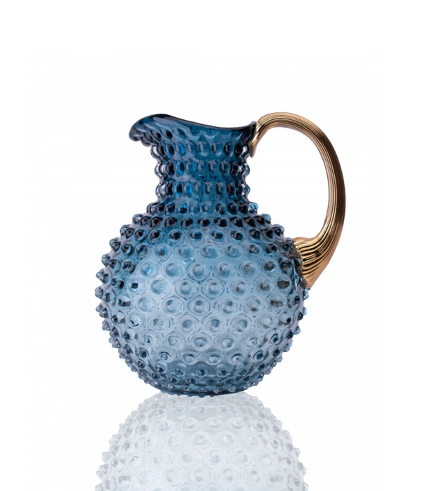 Anna von Lipa Hobnail Krug Karaffe Böhmisches Glas