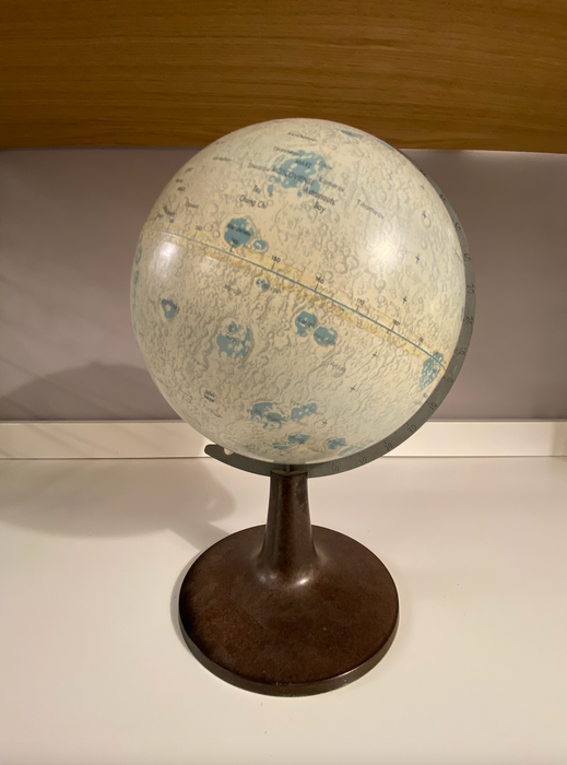 Vintage Mond Globus von Scan Globe Denmark