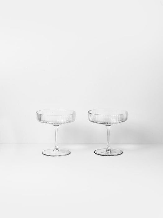 Champagner Gläser 2er-Set RIPPLE Ferm Living