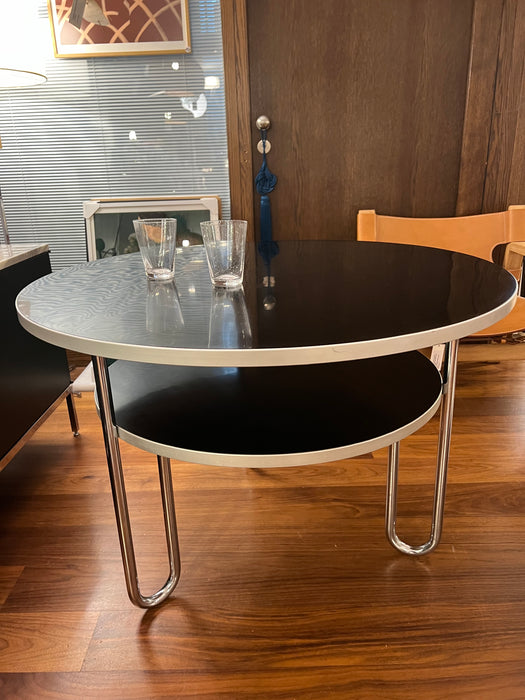 Vintage loop table steel tube Mauser Werke Bauhaus era