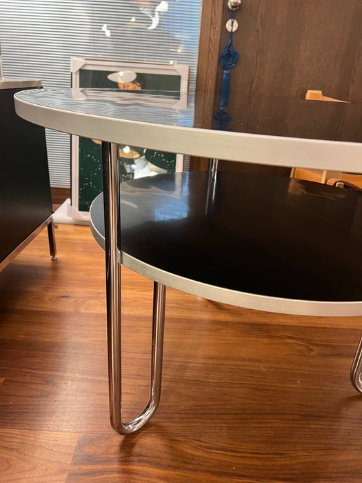 Vintage loop table steel tube Mauser Werke Bauhaus era