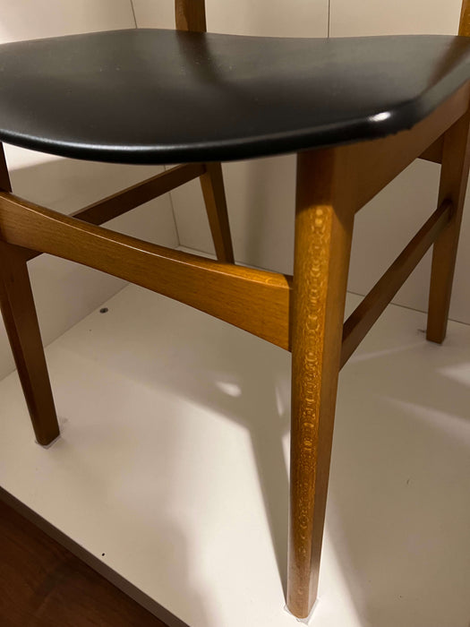 Vintage set of 4 teak chairs Farstrup Denmark 60s