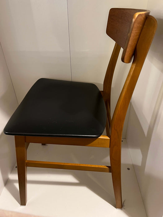 Vintage set of 4 teak chairs Farstrup Denmark 60s